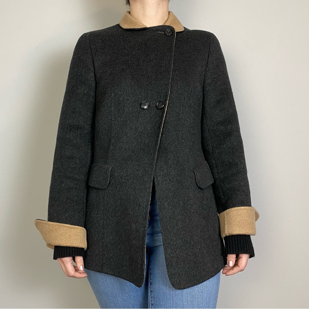 SOLD Akris Punto Cashmere Colorblock Jacket - Picture 3 of 15